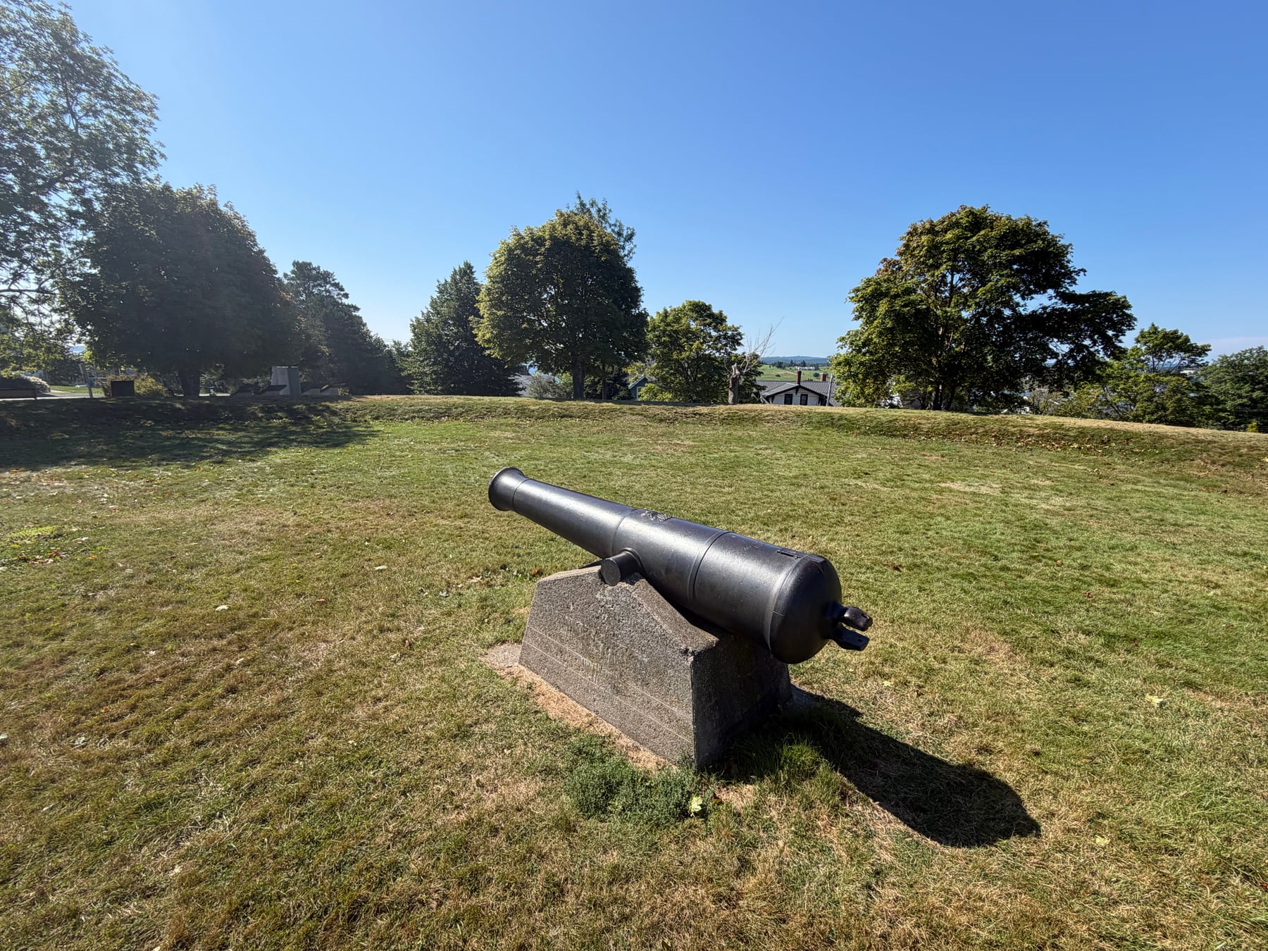 Blockhouse Hill Historic Site. Visitor view of this Lunenburg landmark.