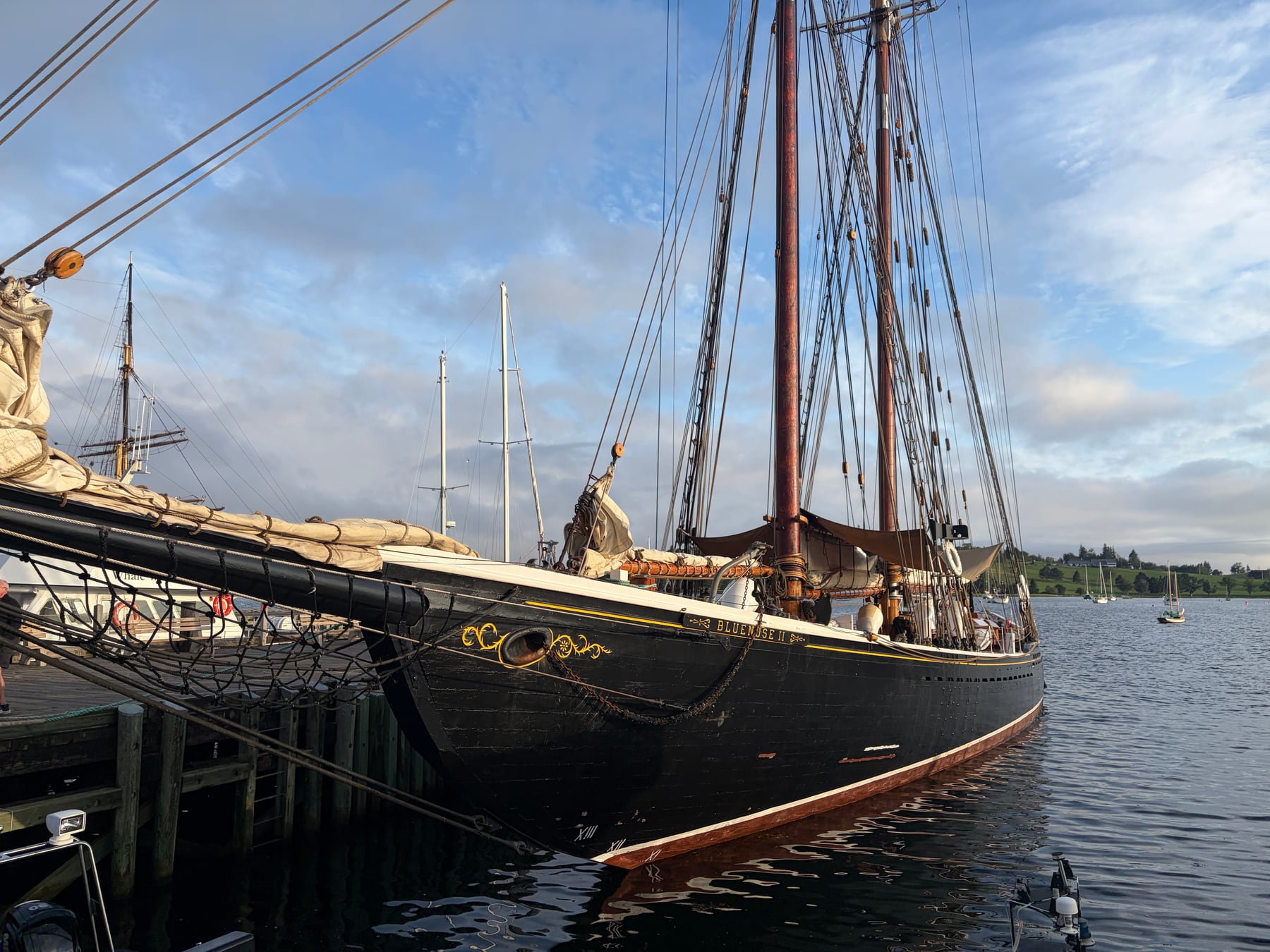 Bluenose II. Visitor view of this Lunenburg landmark.