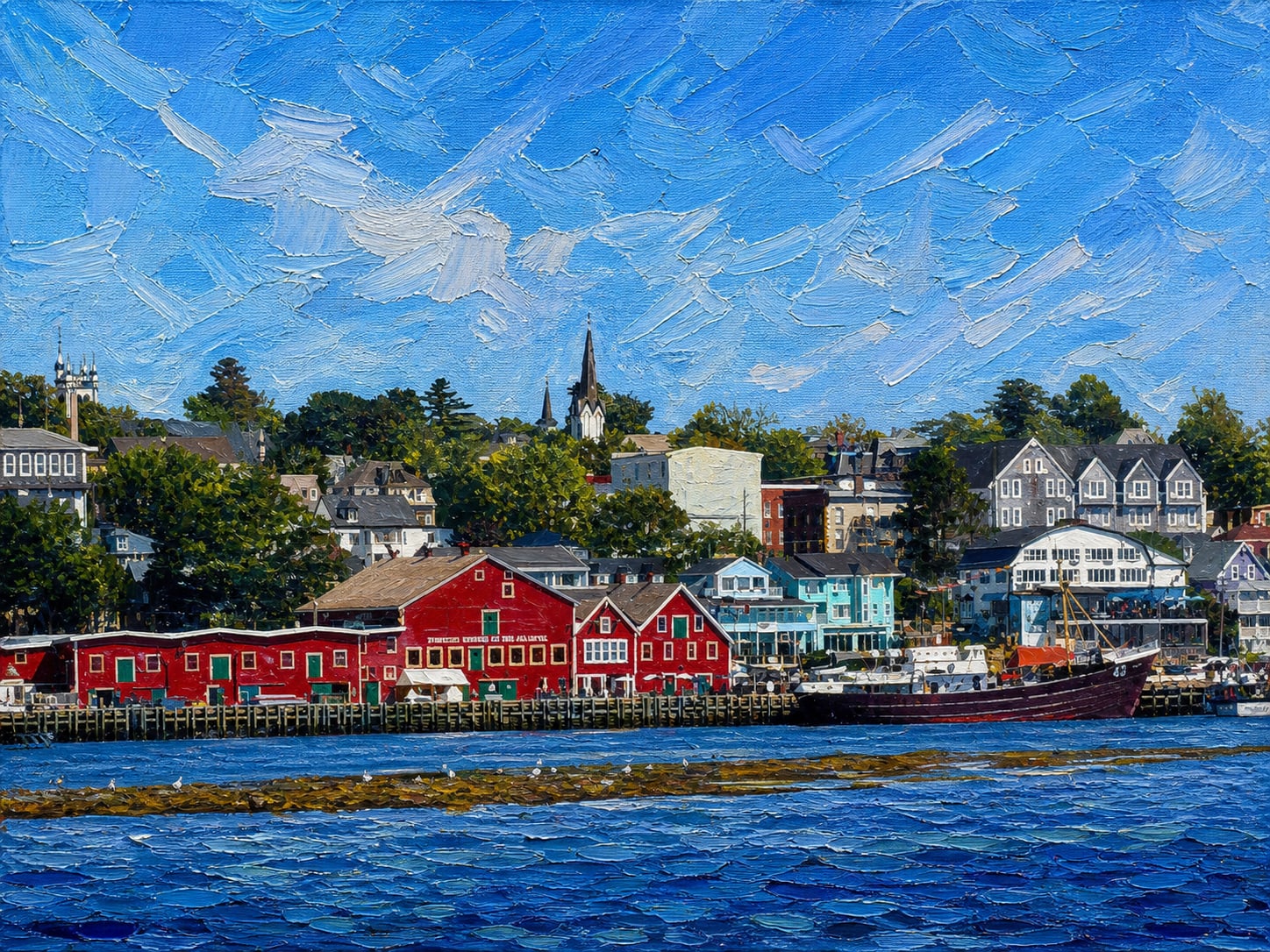 Galleries & Working Studios. Visitor view of this Lunenburg landmark.