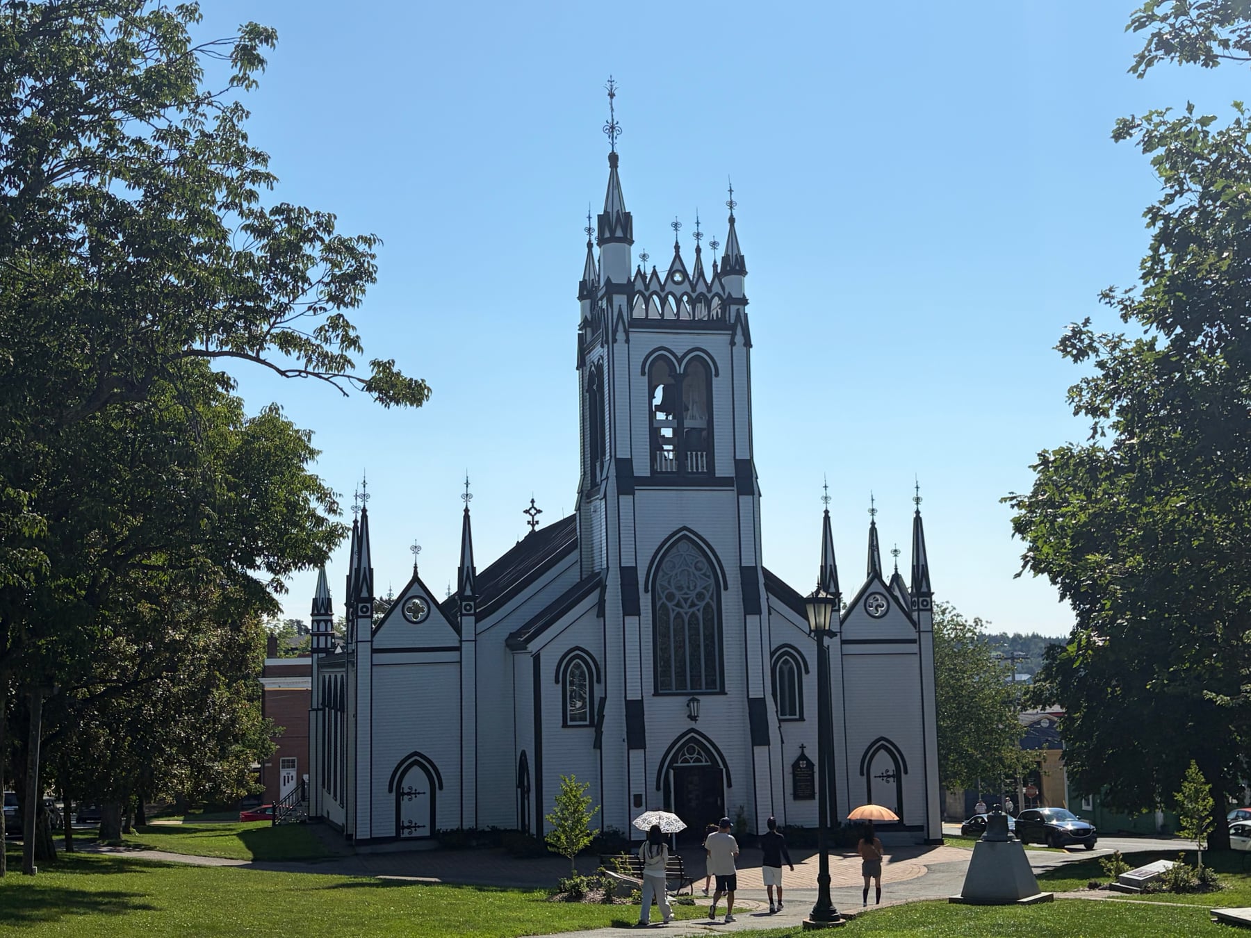 St. John’s Anglican Church. Visitor view of this Lunenburg landmark.
