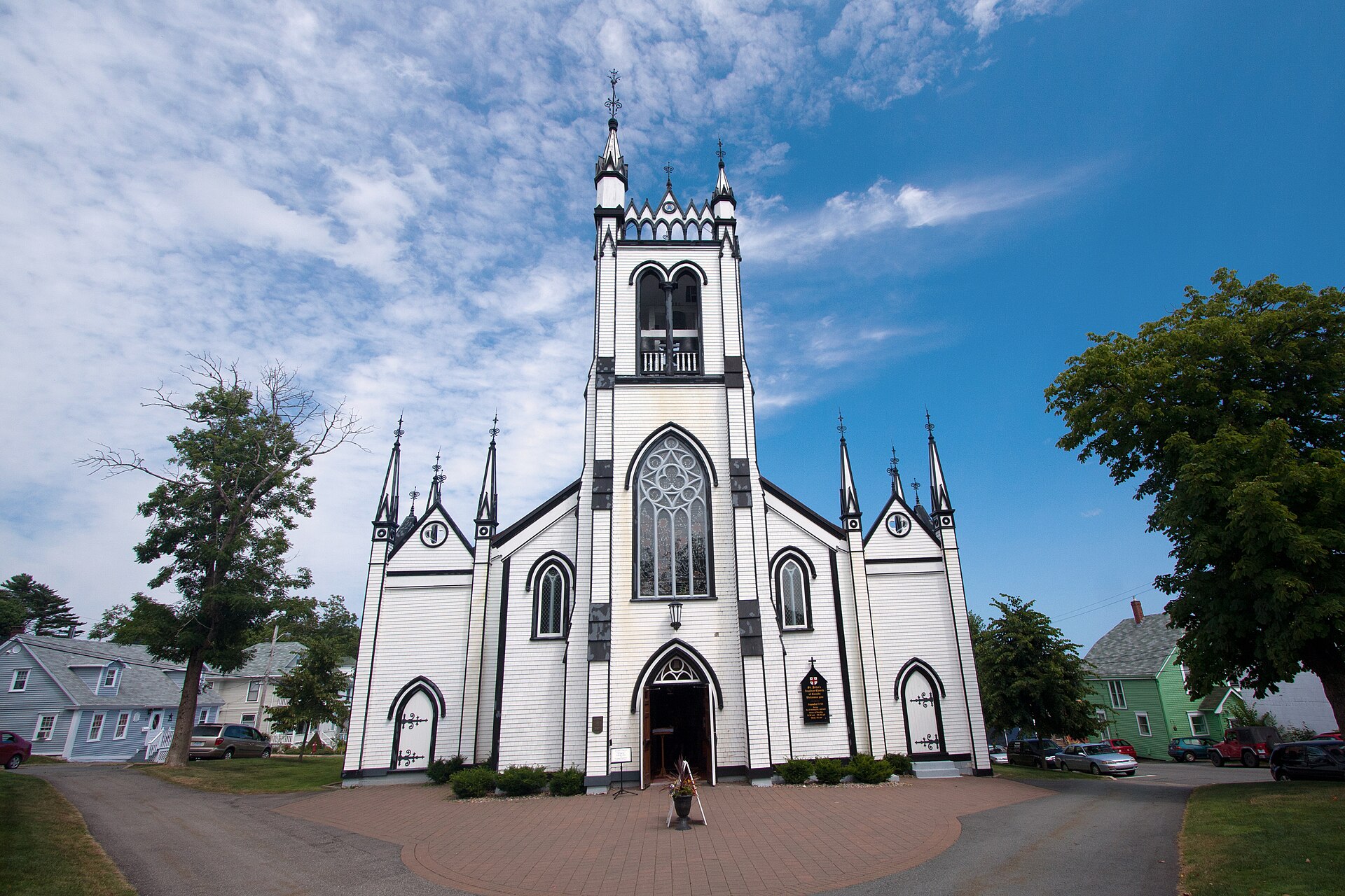 St. John’s Anglican Church. Visitor view of this Lunenburg landmark.